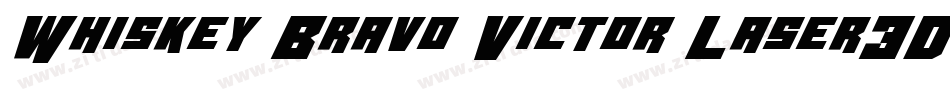 Whiskey Bravo Victor Laser3D字体转换